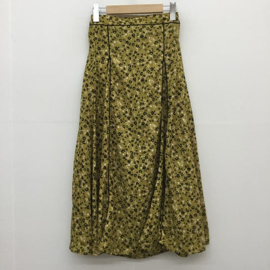 レトロガール RETRO GIRL スカート ロングスカート FREE 花柄 マスタード / マスタード /  レディース USED 古着 中古 10072342