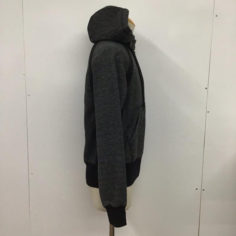エンジニアードガーメンツ Engineered Garments パーカー 長袖 裏起毛 ジップアップ XS 無地 黒 / ブラック / X 白 / ホワイト /  メンズ USED 古着 中古 10072370
