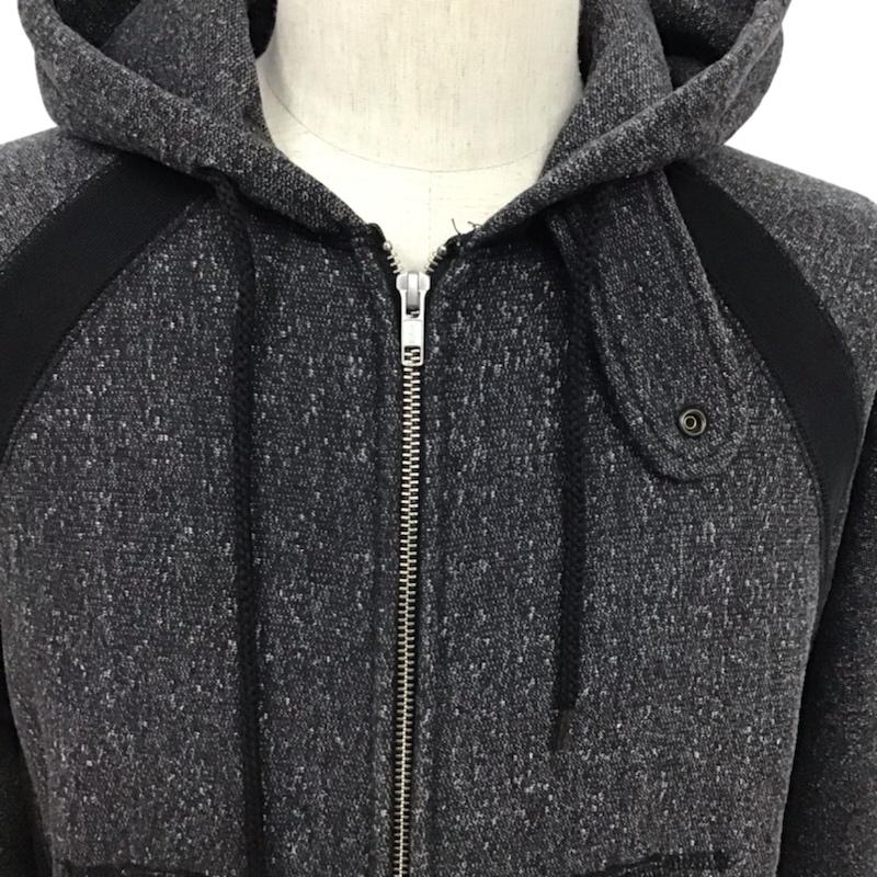 エンジニアードガーメンツ Engineered Garments パーカー 長袖 裏起毛 ジップアップ XS 無地 黒 / ブラック / X 白 / ホワイト /  メンズ USED 古着 中古 10072370
