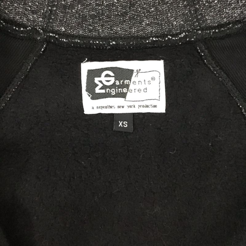 エンジニアードガーメンツ Engineered Garments パーカー 長袖 裏起毛 ジップアップ XS 無地 黒 / ブラック / X 白 / ホワイト /  メンズ USED 古着 中古 10072370