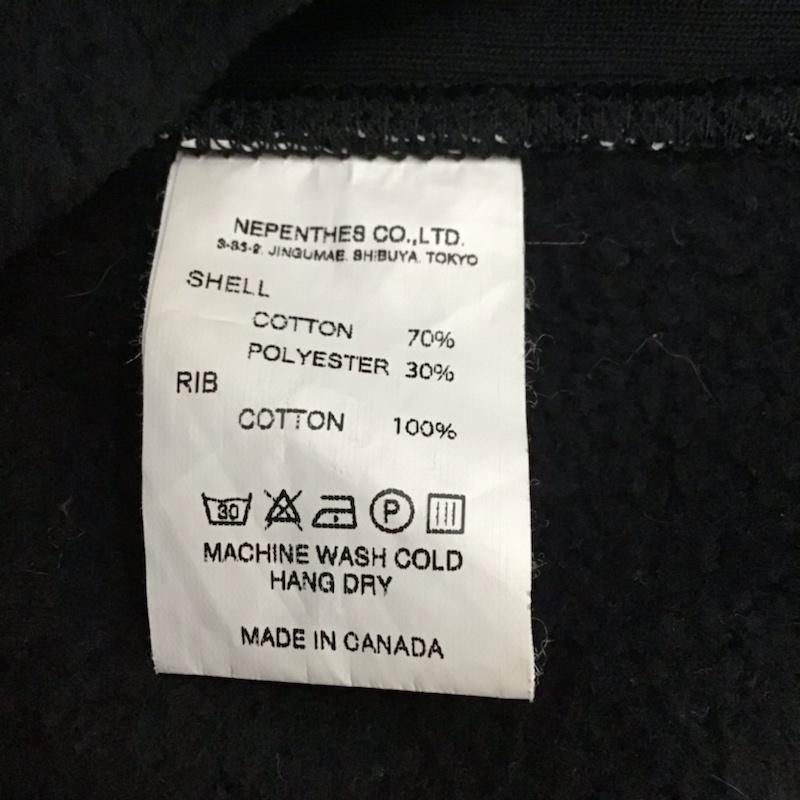 エンジニアードガーメンツ Engineered Garments パーカー 長袖 裏起毛 ジップアップ XS 無地 黒 / ブラック / X 白 / ホワイト /  メンズ USED 古着 中古 10072370