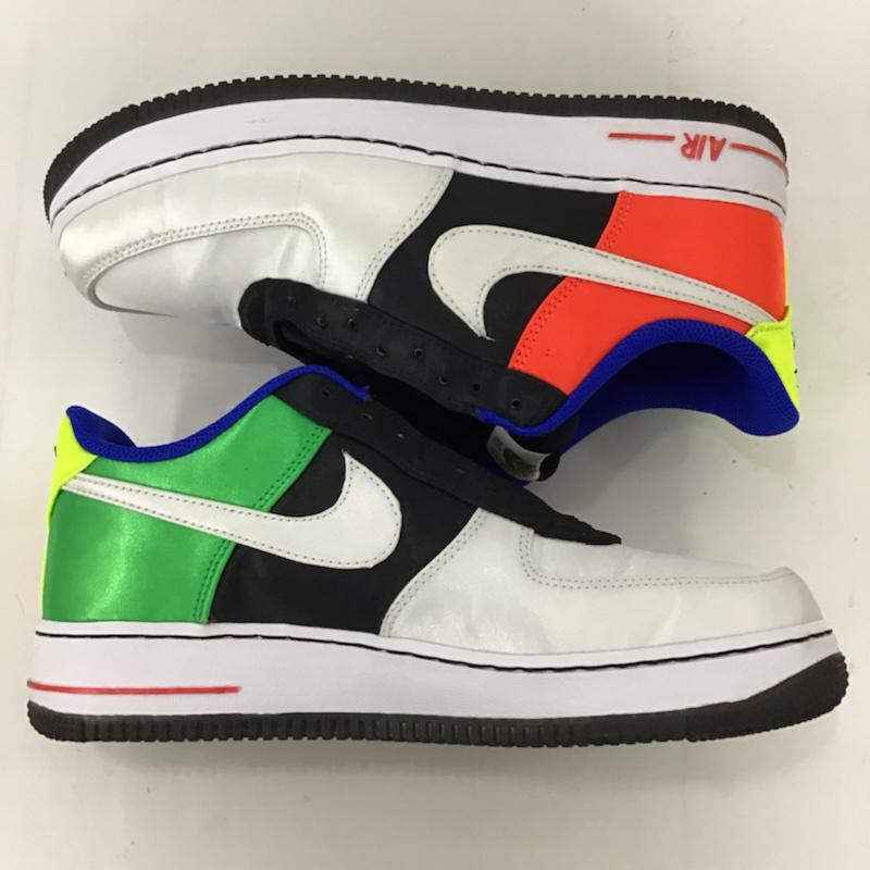ナイキ NIKE スニーカー スニーカー DA1345 014 AIR FORCE 1 07 PRM1 エア フォース プレミアム 26.5cm 箱有 26.5cm ロゴ、文字 白 / ホワイト / X 黒 / ブラック / X 青 / ブルー / X 赤 / レッド / X 黄 / イエロー /  メンズ USED 古着 中古 10072397