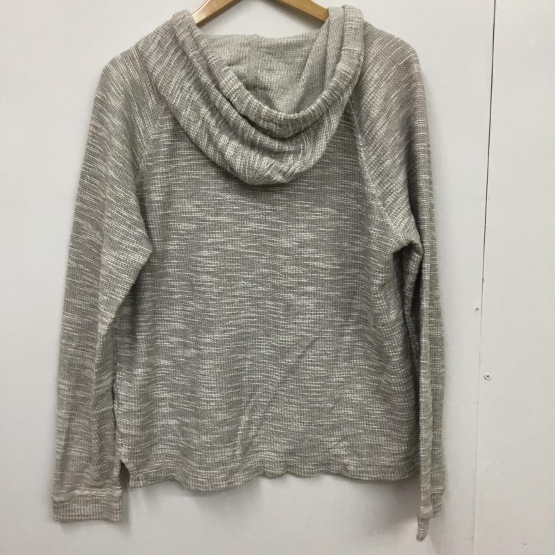 アメリカンイーグル AMERICANEAGLE パーカー 長袖 プルオーバー S ワンポイント 白 / ホワイト / X 灰 / グレー /  メンズ USED 古着 中古 10072405