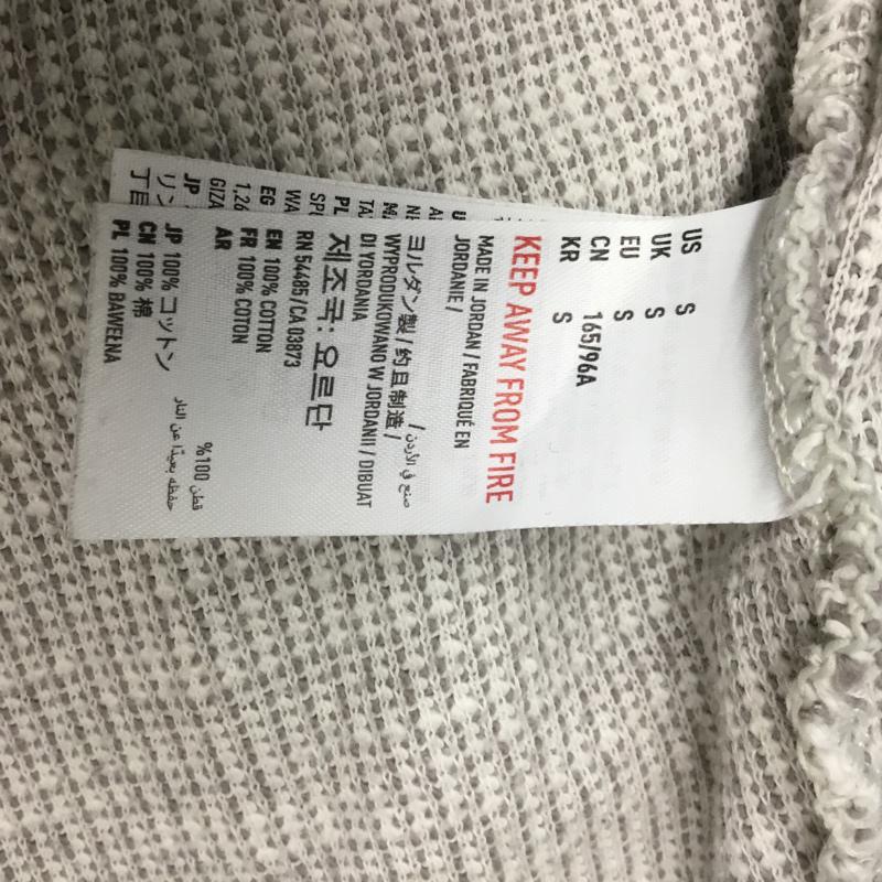アメリカンイーグル AMERICANEAGLE パーカー 長袖 プルオーバー S ワンポイント 白 / ホワイト / X 灰 / グレー /  メンズ USED 古着 中古 10072405