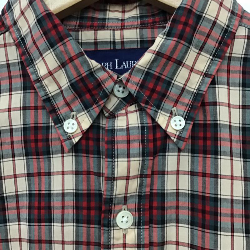 ラルフローレン RALPHLAUREN シャツ、ブラウス 長袖 ボタンダウン チェック キッズ 150cm 150cm ワンポイント マルチカラー / マルチカラー /  ボーイズ USED 古着 中古 10072431