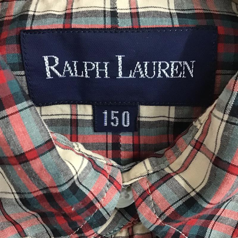 ラルフローレン RALPHLAUREN シャツ、ブラウス 長袖 ボタンダウン チェック キッズ 150cm 150cm ワンポイント マルチカラー / マルチカラー /  ボーイズ USED 古着 中古 10072431