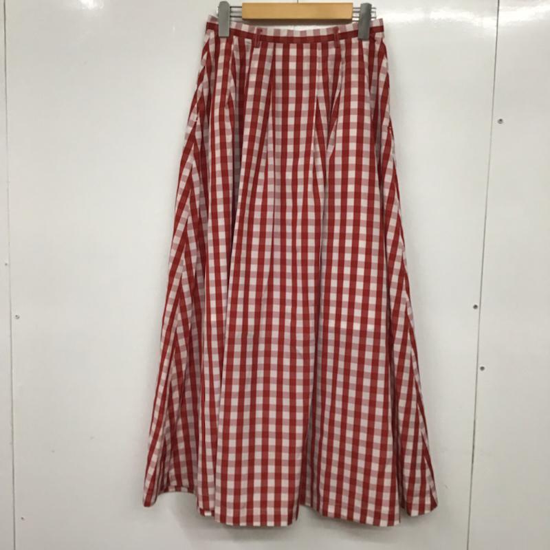 マウジー MOUSSY スカート ロングスカート 010BSV30-0630 フロントボタン 2 チェック 白 / ホワイト / X 赤 / レッド / X 桃 / ピンク /  レディース USED 古着 中古 10072488