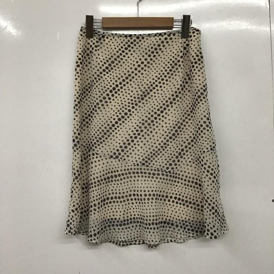 アンタイトル UNTITLED スカート ひざ丈スカート JD153-79027JJ 2 ドット アイボリー / アイボリー / X 黒 / ブラック /  レディース USED 古着 中古 10072514