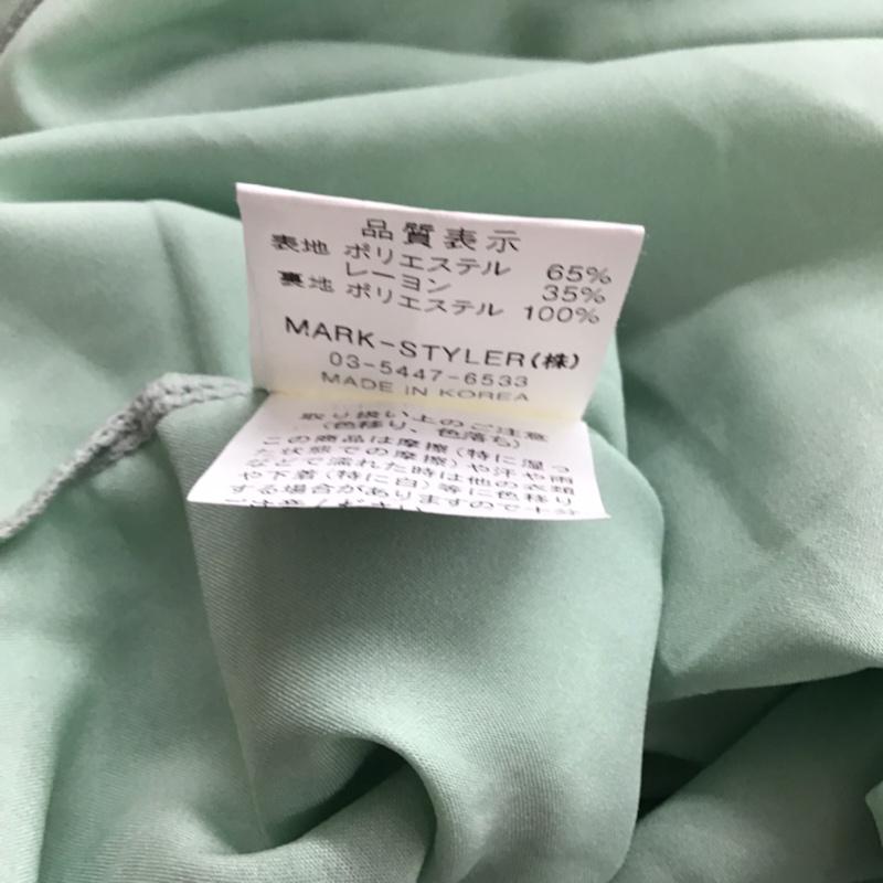 マーキュリーデュオ MERCURYDUO ワンピース ひざ丈スカート 001110304201 パフスリーブ FREE レース柄 薄緑 / ライトグリーン /  レディース USED 古着 中古 10072535