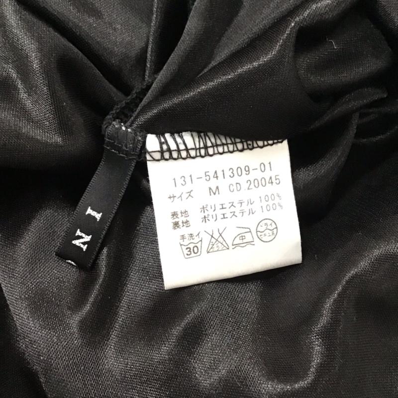 イング INGNI ワンピース ミニスカート 131-541309-01 ベルト付き M 花柄 白 / ホワイト / X 黒 / ブラック /  レディース USED 古着 中古 10072539