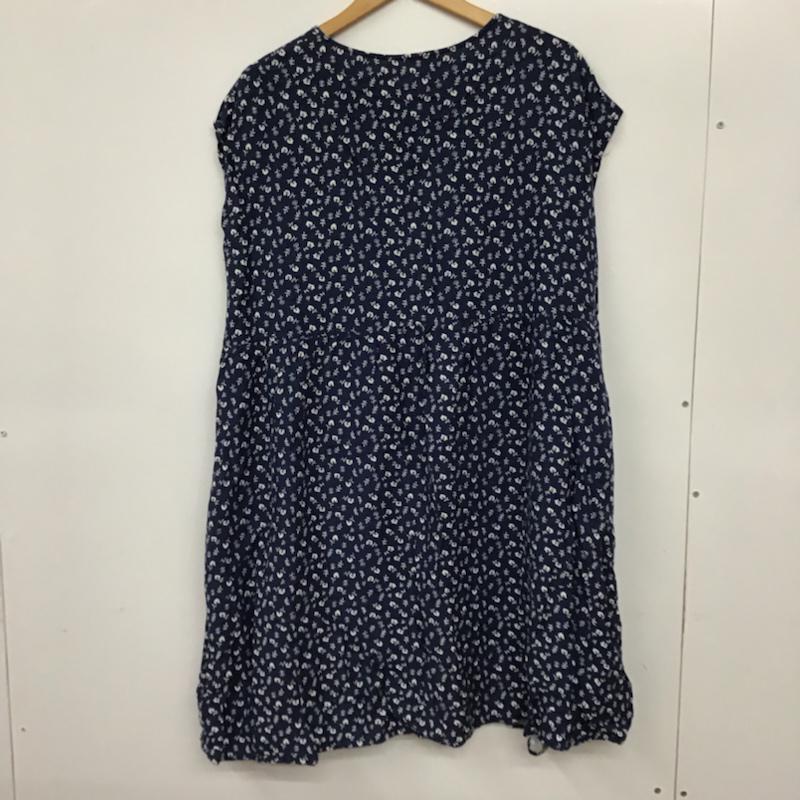 サマンサモスモス Samansa Mos2 ワンピース ロングスカート 1101542 前開き M 花柄 紺 / ネイビー /  レディース USED 古着 中古 10072546