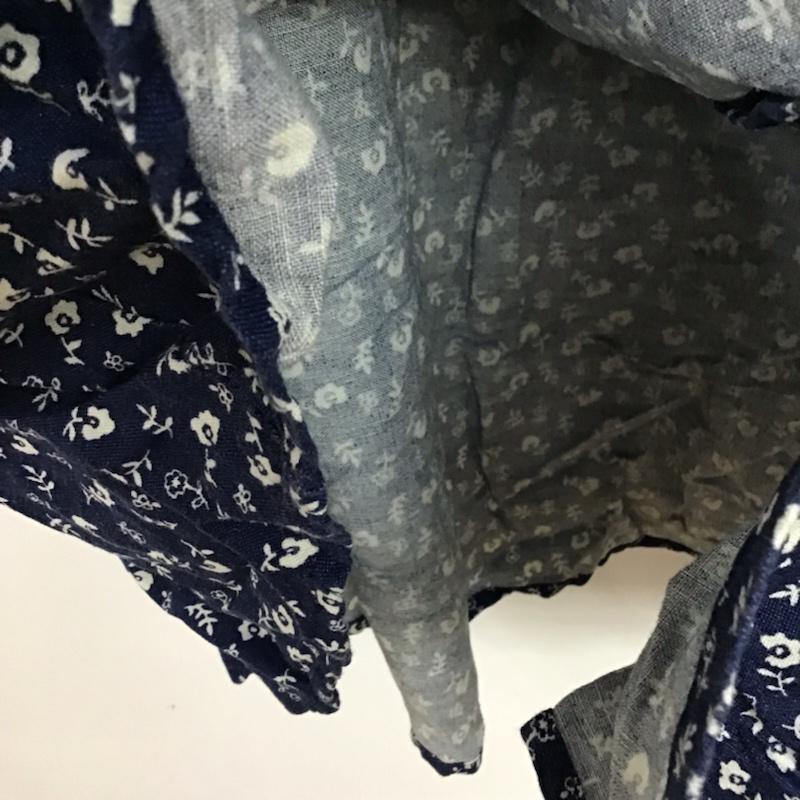 サマンサモスモス Samansa Mos2 ワンピース ロングスカート 1101542 前開き M 花柄 紺 / ネイビー /  レディース USED 古着 中古 10072546