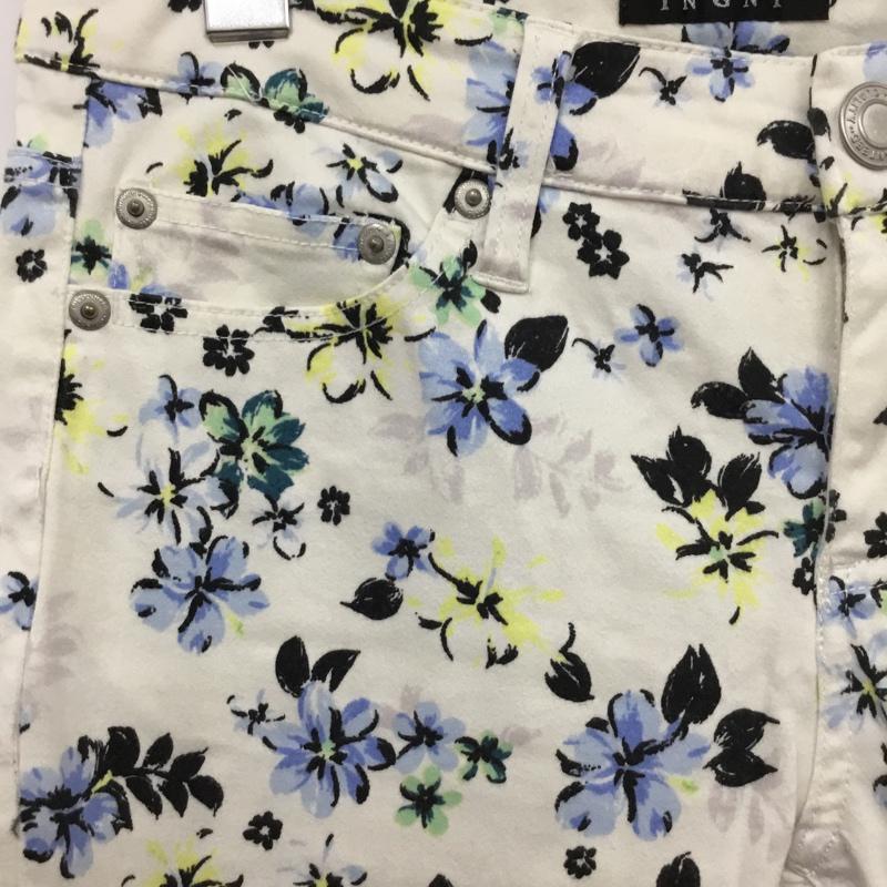 イング INGNI ボトムス ボトムス 131-340944-00 スキニー M 花柄 白 / ホワイト /  レディース USED 古着 中古 10072560