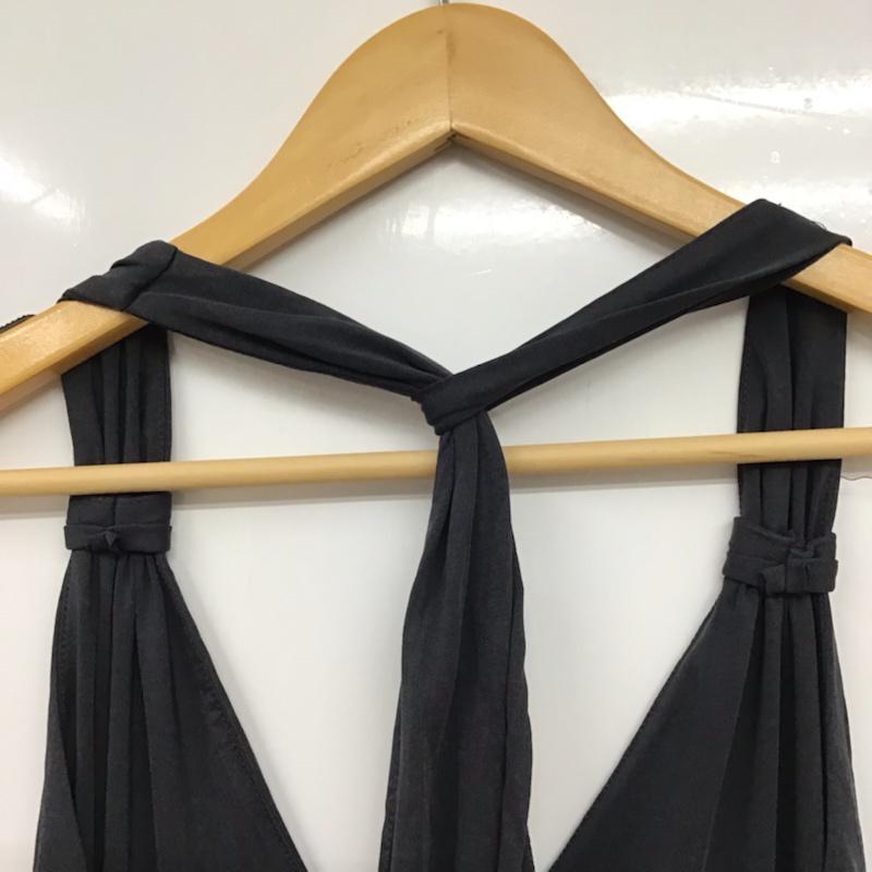 ゲス Guess ワンピース ひざ丈スカート W72K61R5W90 SL JOAN HALTER DRESS M 無地 ダークグレー / ダークグレー / レディース USED 古着 中古 10072572