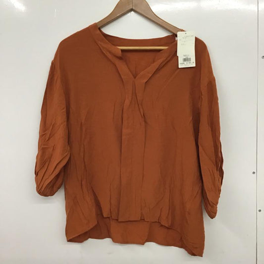 ザ ショップ ティーケー THE SHOP TK カットソー 七分袖 ノーカラー L 無地 マルチカラー / マルチカラー /  レディース USED 古着 中古 10072576