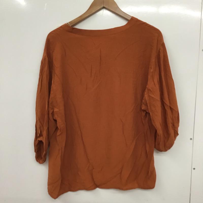 ザ ショップ ティーケー THE SHOP TK カットソー 七分袖 ノーカラー L 無地 マルチカラー / マルチカラー /  レディース USED 古着 中古 10072576