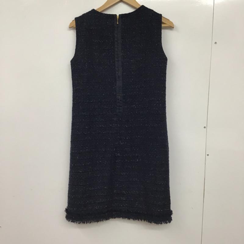 ロペピクニック ROPE' PICNIC ワンピース ひざ丈スカート 38 無地 紺 / ネイビー /  レディース USED 古着 中古 10072582