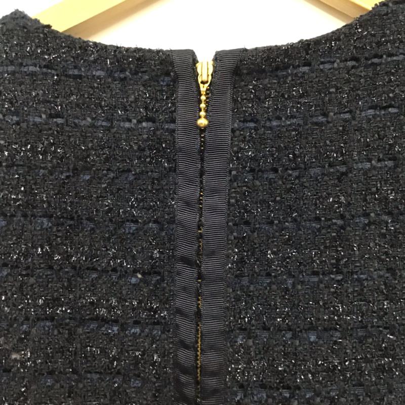 ロペピクニック ROPE' PICNIC ワンピース ひざ丈スカート 38 無地 紺 / ネイビー /  レディース USED 古着 中古 10072582