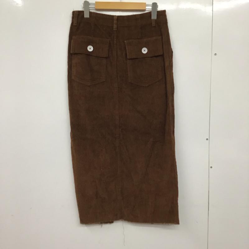 ザラウーマン ZARA WOMAN スカート ロングスカート M 無地 茶 / ブラウン /  レディース USED 古着 中古 10072609