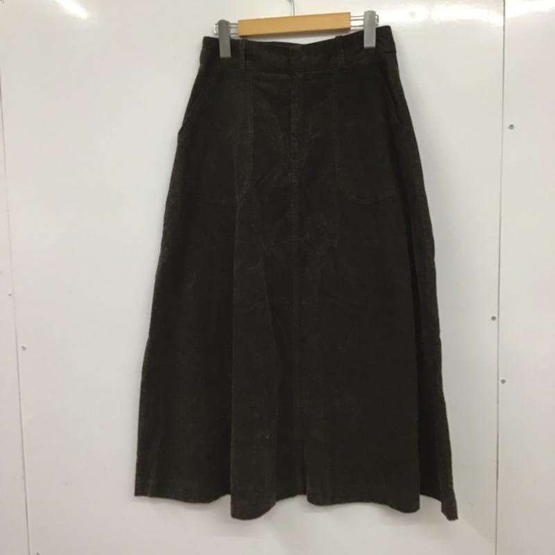 ザラベーシック ZARA BASIC スカート ロングスカート S 無地 カーキ / カーキ /  レディース USED 古着 中古 10072614