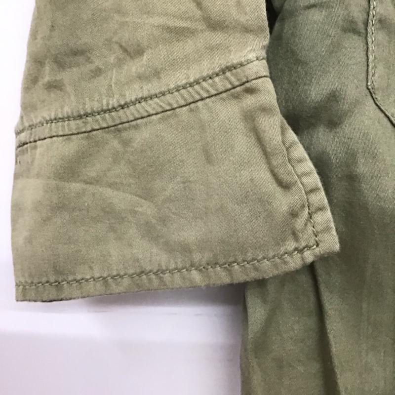レトロガール RETRO GIRL ジャケット、上着 ジャケット、ブレザー REBZR0539-2 ミリタリー 5分袖 ノーカラー M 無地 カーキ / カーキ /  レディース USED 古着 中古 10072619
