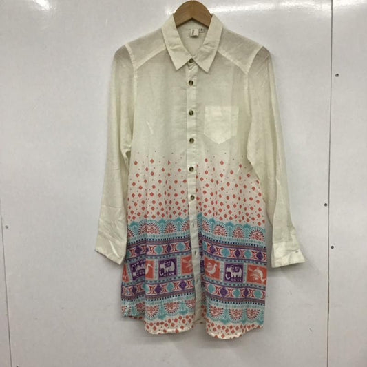 チチカカ TITICACA シャツ、ブラウス 長袖 ロング丈 FREE  アイボリー / アイボリー /  レディース USED 古着 中古 10072627