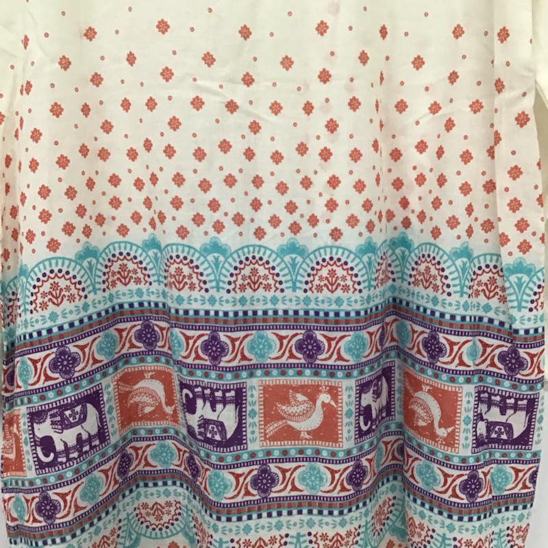 チチカカ TITICACA シャツ、ブラウス 長袖 ロング丈 FREE  アイボリー / アイボリー /  レディース USED 古着 中古 10072627