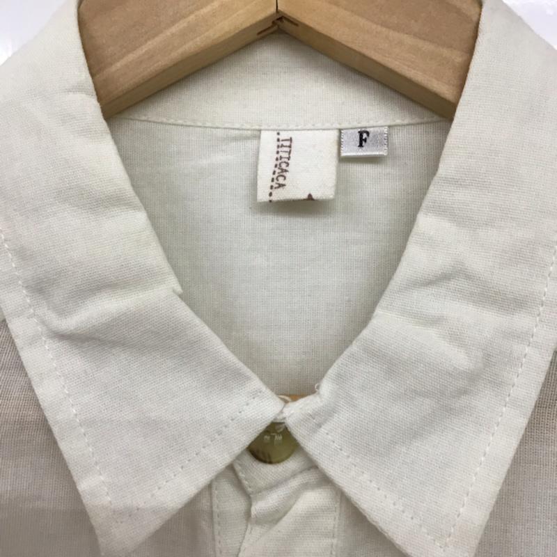 チチカカ TITICACA シャツ、ブラウス 長袖 ロング丈 FREE  アイボリー / アイボリー /  レディース USED 古着 中古 10072627