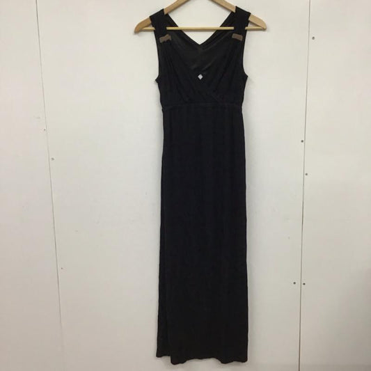 ロイヤルパーティー ROYAL PARTY ワンピース ロングスカート 8123-001-1 マキシ丈 38 無地 黒 / ブラック /  レディース USED 古着 中古 10072637
