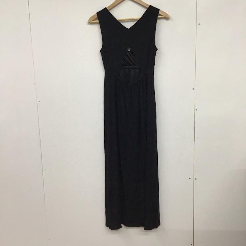 ロイヤルパーティー ROYAL PARTY ワンピース ロングスカート 8123-001-1 マキシ丈 38 無地 黒 / ブラック /  レディース USED 古着 中古 10072637