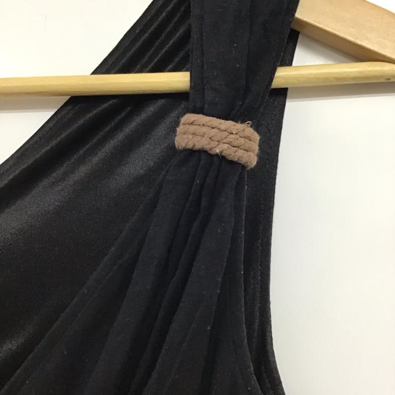 ロイヤルパーティー ROYAL PARTY ワンピース ロングスカート 8123-001-1 マキシ丈 38 無地 黒 / ブラック /  レディース USED 古着 中古 10072637