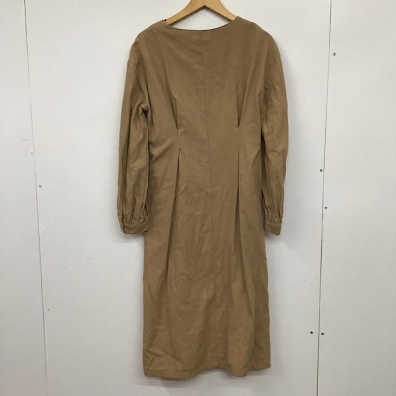 アズールバイマウジー AZUL BY MOUSSY ワンピース ロングスカート M 無地 ベージュ / ベージュ /  レディース USED 古着 中古 10072652