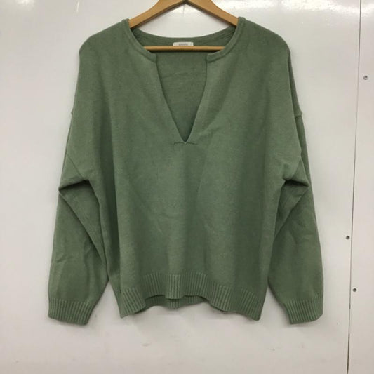 ローリーズファーム LOWRYS FARM ニット、セーター 長袖 FREE 無地 薄緑 / ライトグリーン /  レディース USED 古着 中古 10072653