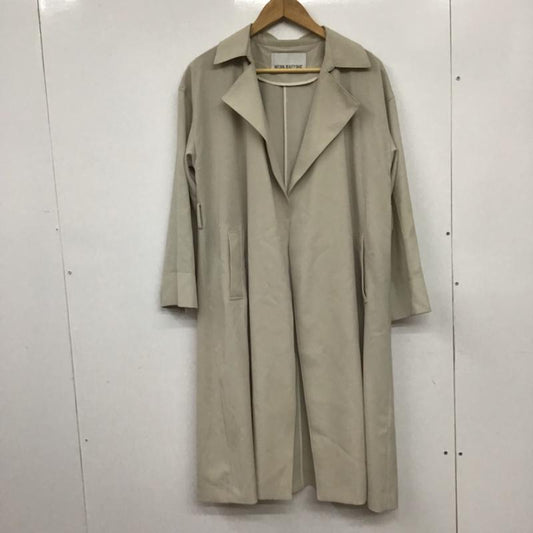 ナチュラルビューティーベーシック NATURAL BEAUTY BASIC コート コート一般 L 無地 アイボリー / アイボリー /  レディース USED 古着 中古 10072667