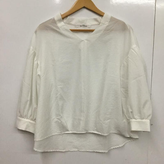 フレームス レイカズン frames RAY CASSIN カットソー 長袖 FREE 無地 白 / ホワイト /  レディース USED 古着 中古 10072680