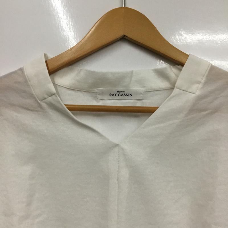 フレームス レイカズン frames RAY CASSIN カットソー 長袖 FREE 無地 白 / ホワイト /  レディース USED 古着 中古 10072680
