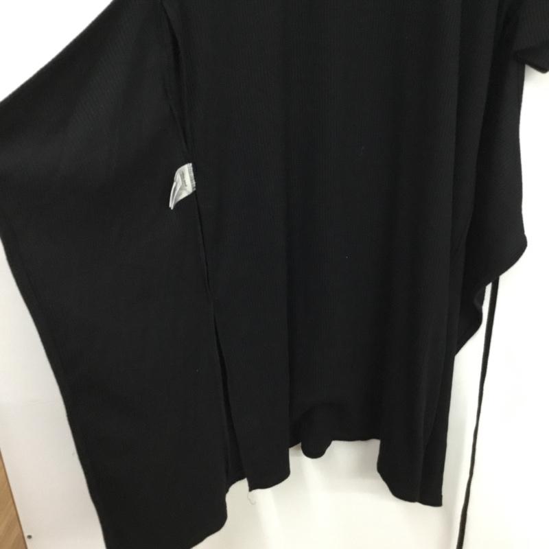 ニコアンド niko and... ワンピース ひざ丈スカート 無地 黒 / ブラック /  レディース USED 古着 中古 10072684
