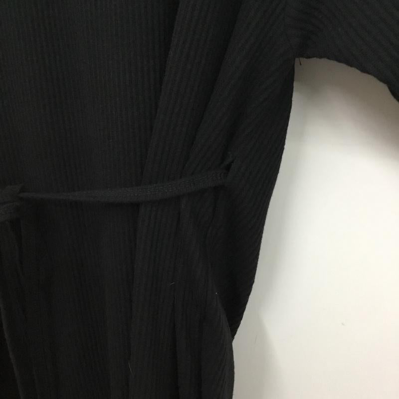 ニコアンド niko and... ワンピース ひざ丈スカート 無地 黒 / ブラック /  レディース USED 古着 中古 10072684