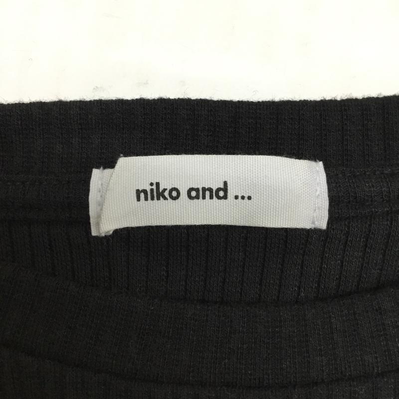 ニコアンド niko and... ワンピース ひざ丈スカート 無地 黒 / ブラック /  レディース USED 古着 中古 10072684