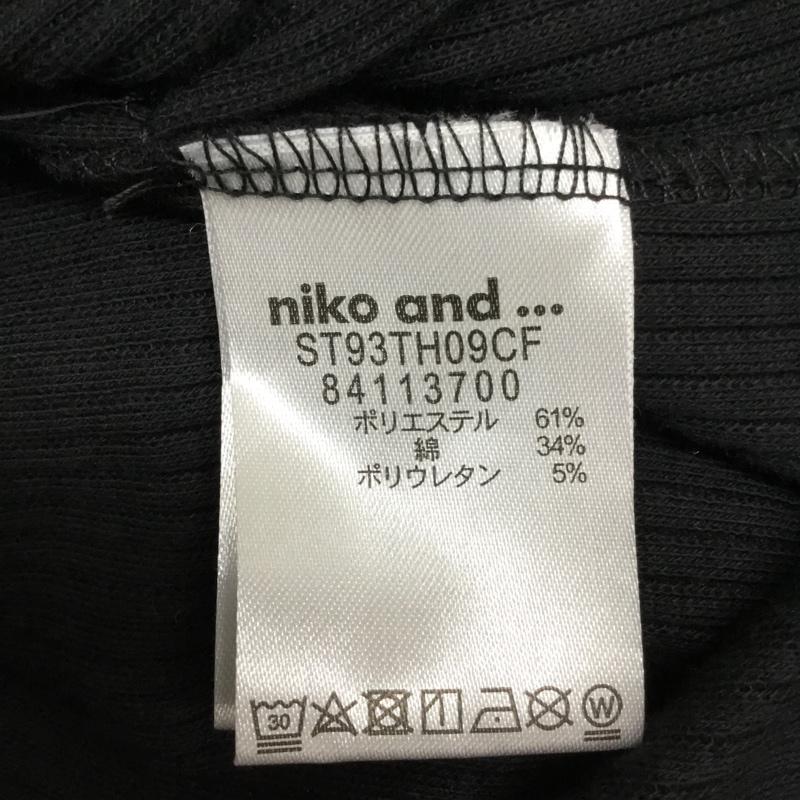 ニコアンド niko and... ワンピース ひざ丈スカート 無地 黒 / ブラック /  レディース USED 古着 中古 10072684