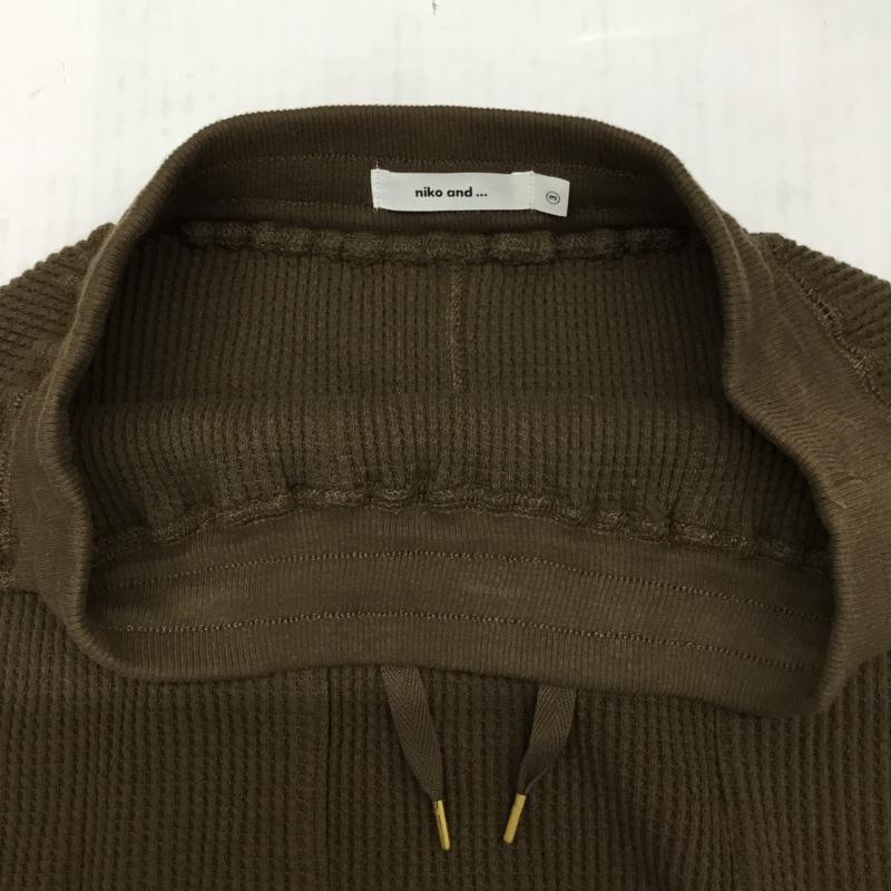 ニコアンド niko and... スカート ロングスカート M 無地 茶 / ブラウン /  レディース USED 古着 中古 10072694