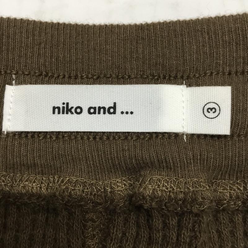 ニコアンド niko and... スカート ロングスカート M 無地 茶 / ブラウン /  レディース USED 古着 中古 10072694