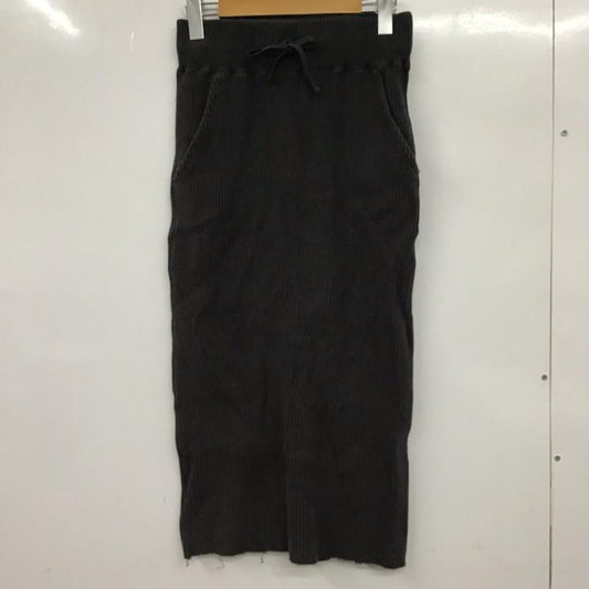 ローリーズファーム LOWRYS FARM スカート ひざ丈スカート M 無地 チャコールグレー / チャコールグレー /  レディース USED 古着 中古 10072702