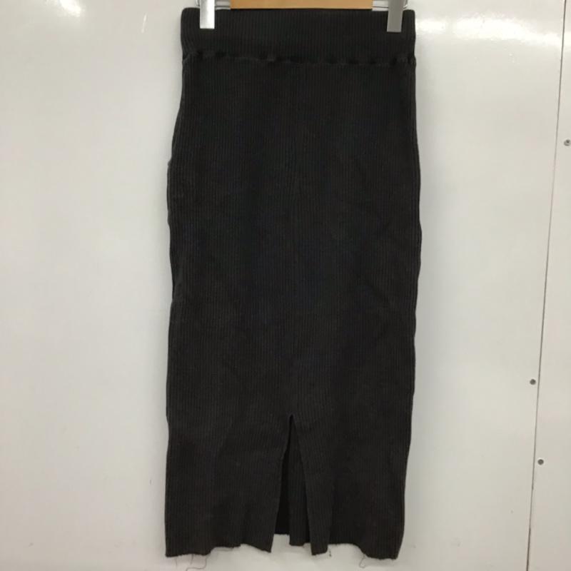 ローリーズファーム LOWRYS FARM スカート ひざ丈スカート M 無地 チャコールグレー / チャコールグレー /  レディース USED 古着 中古 10072702