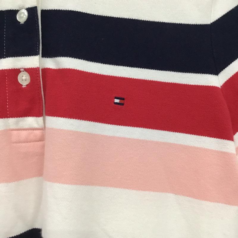 トミーヒルフィガー TOMMY HILFIGER ポロシャツ 半袖 S ボーダー柄 マルチカラー / マルチカラー /  レディース USED 古着 中古 10072705
