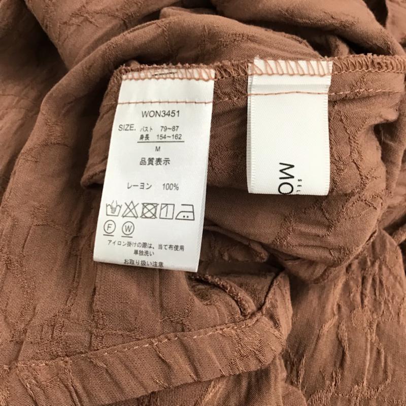 セレクトモカ select MOCA ワンピース ロングスカート M 無地 茶 / ブラウン /  レディース USED 古着 中古 10072709