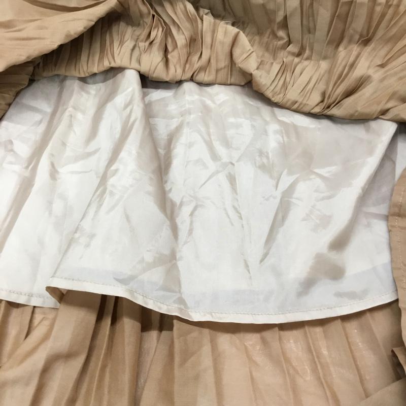 ダブルクローゼット w closet スカート ひざ丈スカート FREE 無地 茶 / ブラウン /  レディース USED 古着 中古 10072711