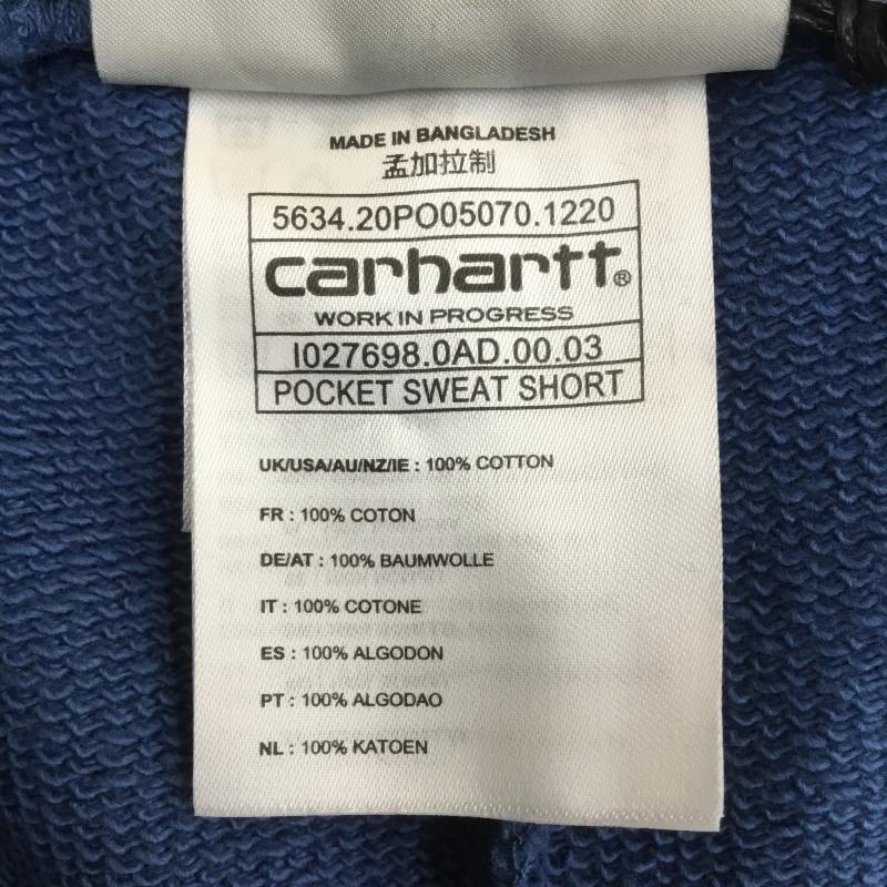 カーハート ダブリューアイピー Carhartt WIP パンツ ショートパンツ XL ロゴ、文字 青 / ブルー /  メンズ USED 古着 中古 10072732