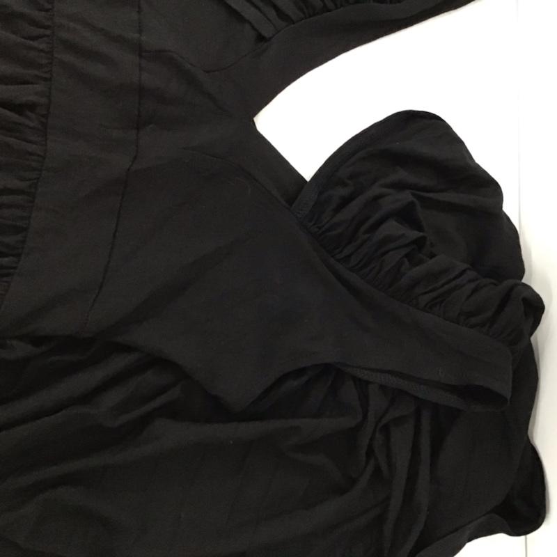 エルビーゼロスリー LB-03 カットソー 半袖 10211252 Vネック FREE 無地 黒 / ブラック /  レディース USED 古着 中古 10072753