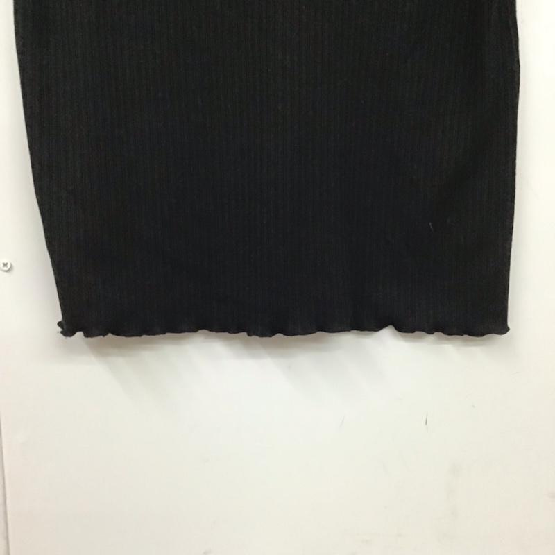イング INGNI カットソー 半袖 181-152948 ヨークシアーリブクルーネックトップス M レース柄 黒 / ブラック /  レディース USED 古着 中古 10072758